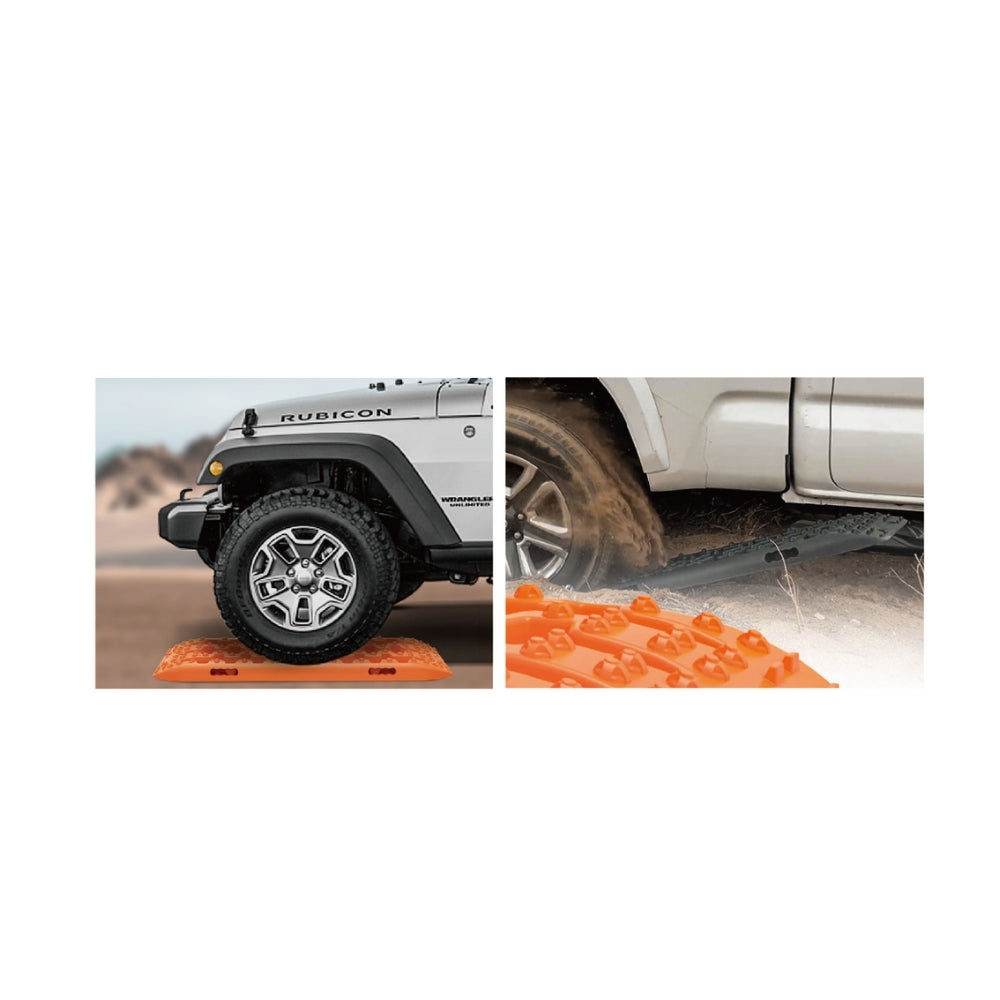 SRB01 Recovery Traction Boards,Self Recovery Tracks Boards, 2Pcs Off-Road Traction Tracks Tire Ladder for Sand Mud Snow 4WD Truck Jeep SUV