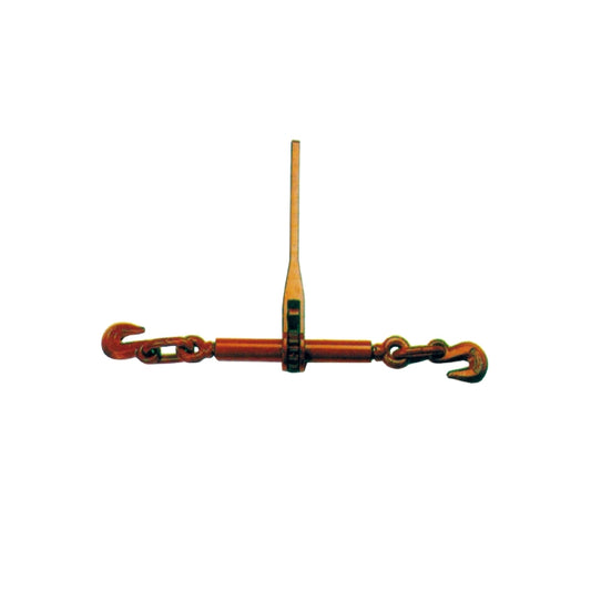 LR02 Load Binder with 2 Grab Hooks, Tie Downs for Transport Chain, Heavy Duty Tow Chain Ratchet Binders for Flatbed Truck Trailer