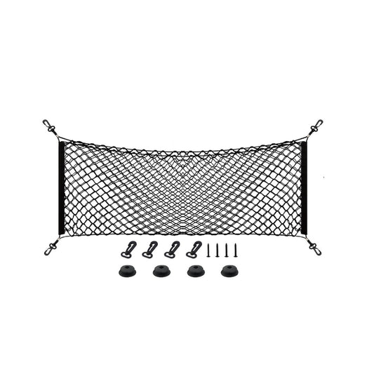 CN04 Cargo Net Stretchable, Car Exterior Accessories, Adjustable Elastic Trunk Storage Net with Hook for SUVs, Cars and Trucks (30"X36"X12")