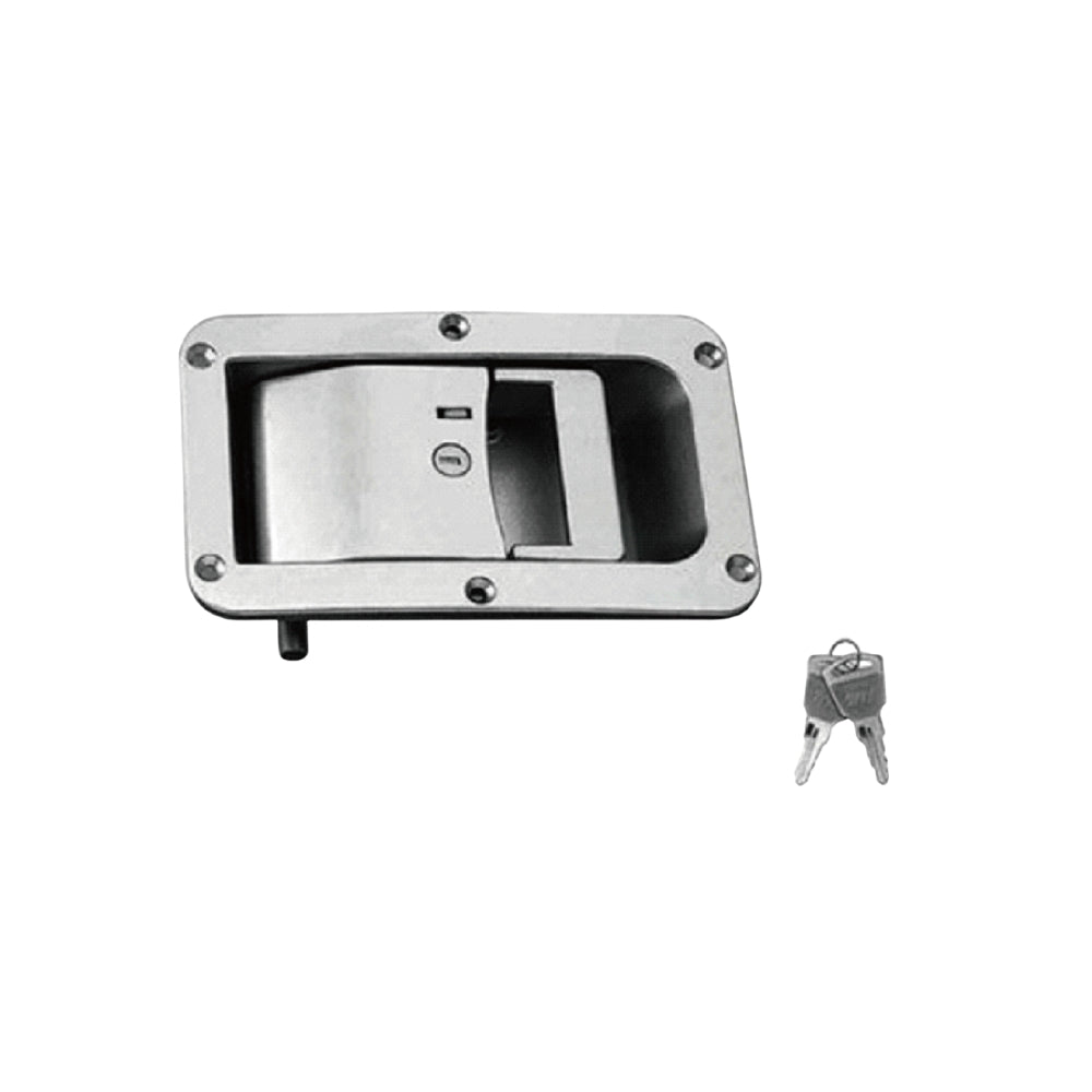 A10917-21 21mm/A10917-155 15.5mmTruck Toolbox Stainless Steel Mirror Polished Push Latch - Suitable for Caravan, Truck with Keys