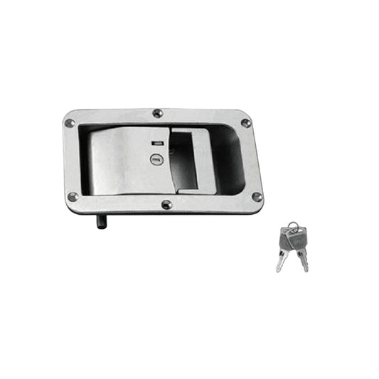 A10917-21 21mm/A10917-155 15.5mmTruck Toolbox Stainless Steel Mirror Polished Push Latch - Suitable for Caravan, Truck with Keys