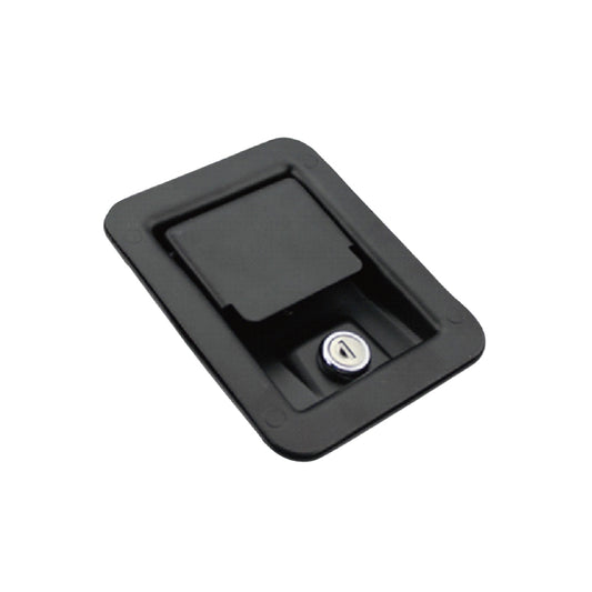 A10704-K Heavy Duty Flush Mount Carbon Steel Single Point Paddle Handle Door Latches for Storage Rooms RV 1Pcs