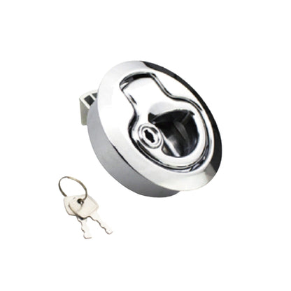 A10740-61K  Boat Hatch Latches - Zinc Alloy Push to Close Slam Latch, Rustproof Flush Mount Marine Boat Latch Heavy Duty, 100% Metal Construction for Yachts, RVs & Cabinets