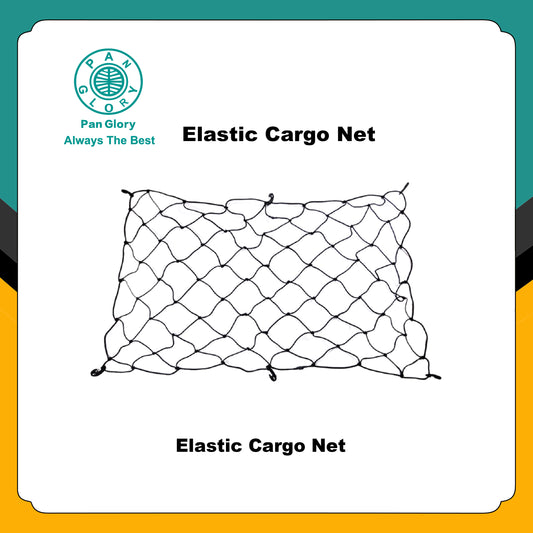 Truck Cargo Net with Mesh Grid Super Duty Bungee Heavy Duty Bed Netting for Truck Bed Stretches with 12 Adjustable Metal Carabiners by Cenipar