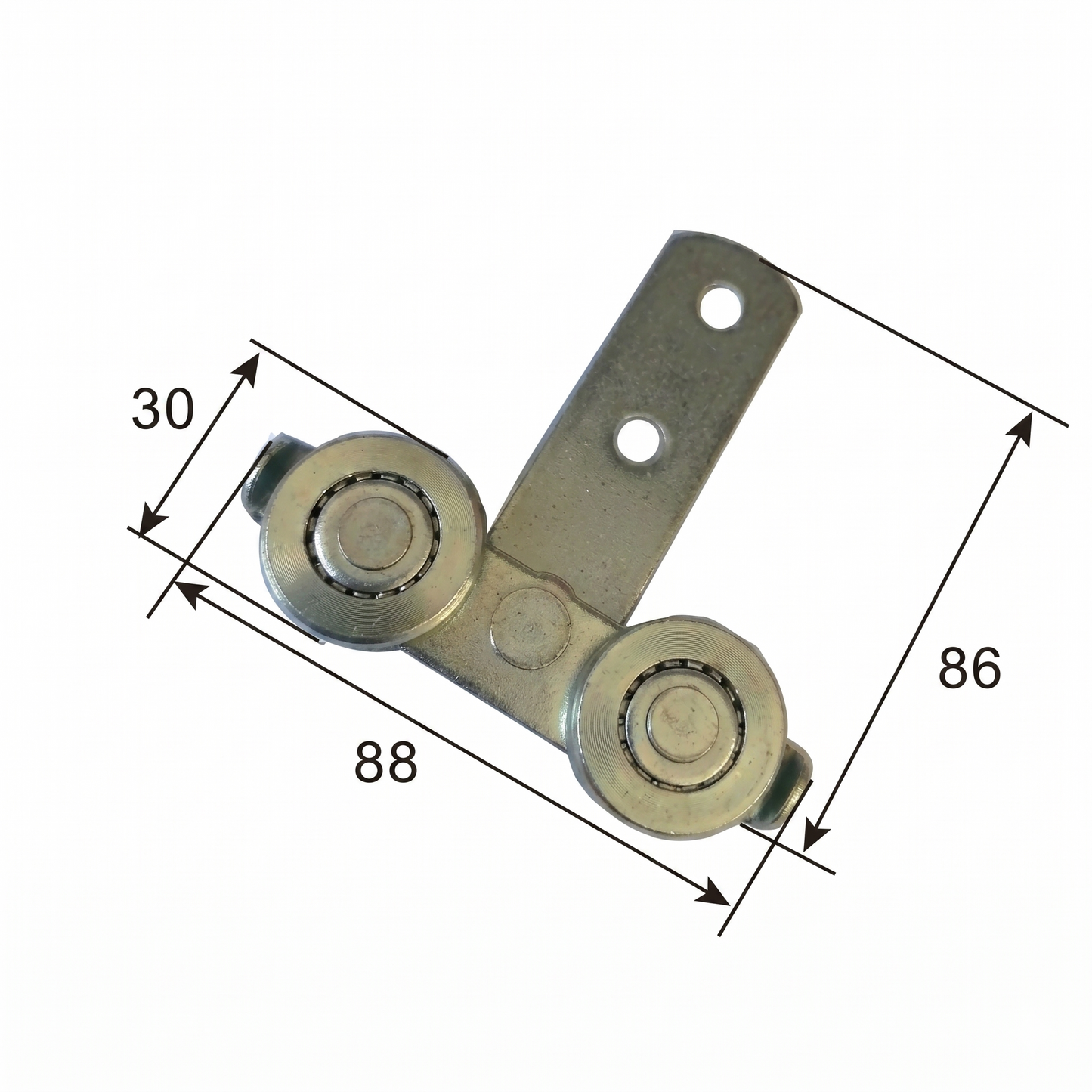 88mm / Steel Inline Double Curtain Roller by Pan Glory