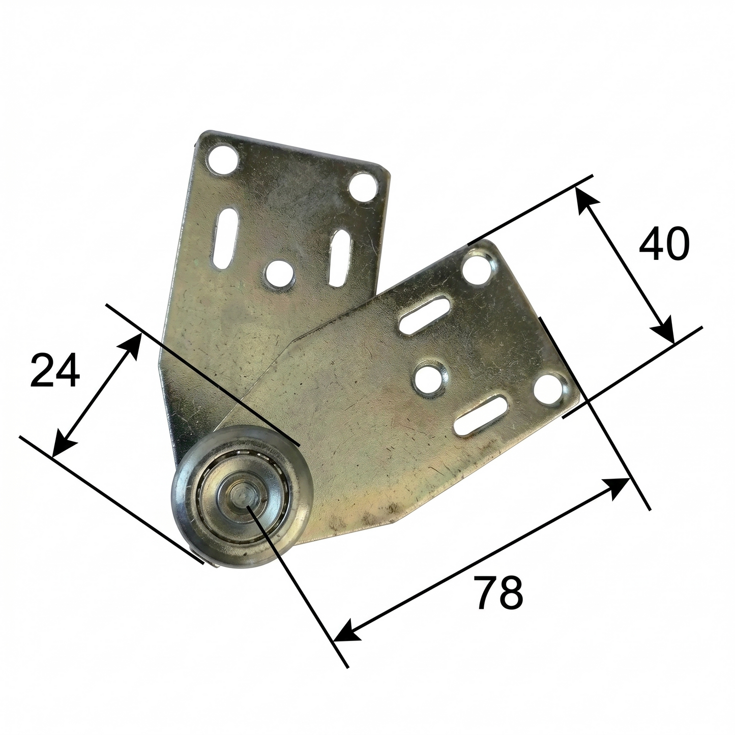 Offset T-Style Angled & Offset Plate Curtain Roller by Pan Glory