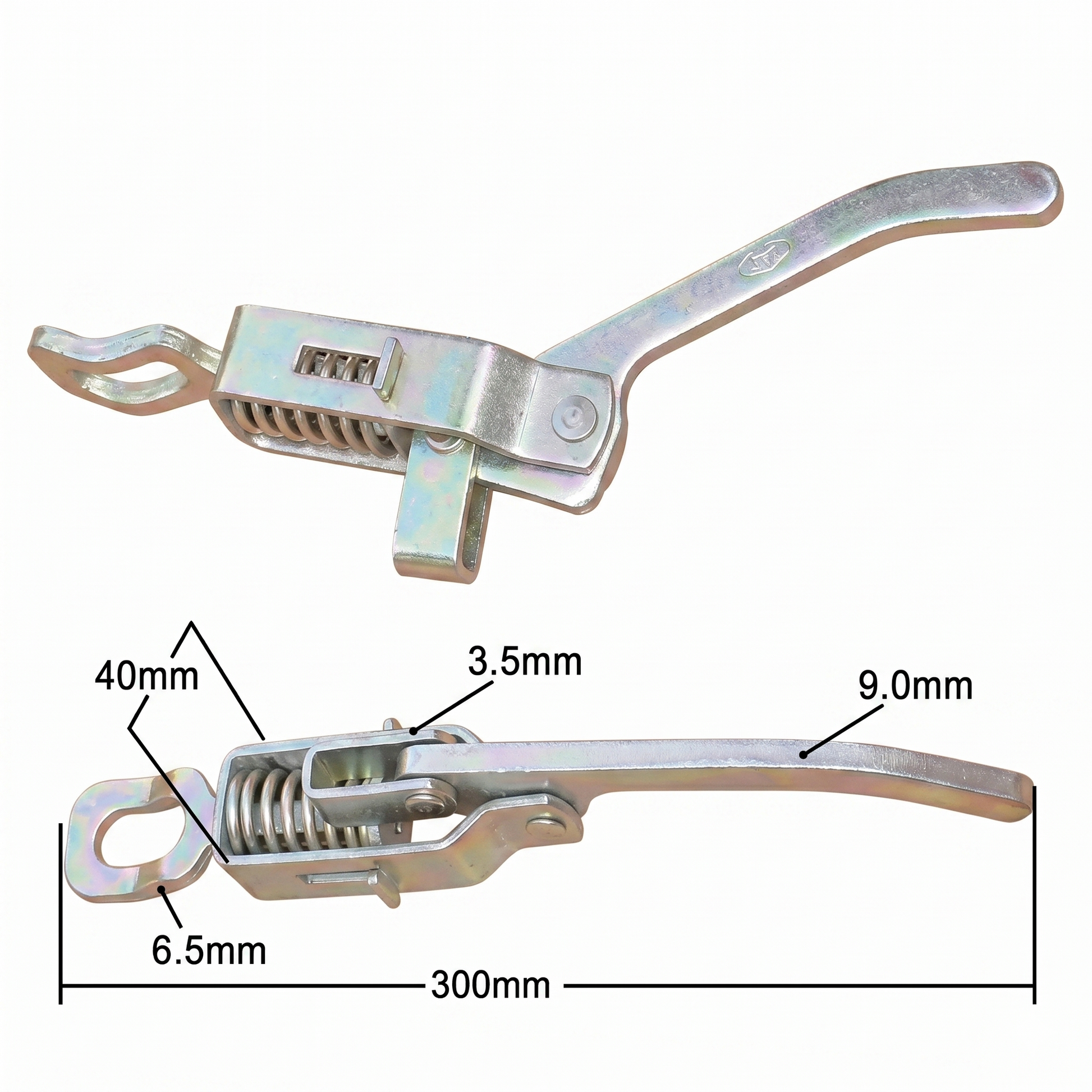 300mm Weld-On (No Base) Standard Spring Latch by Pan Glory