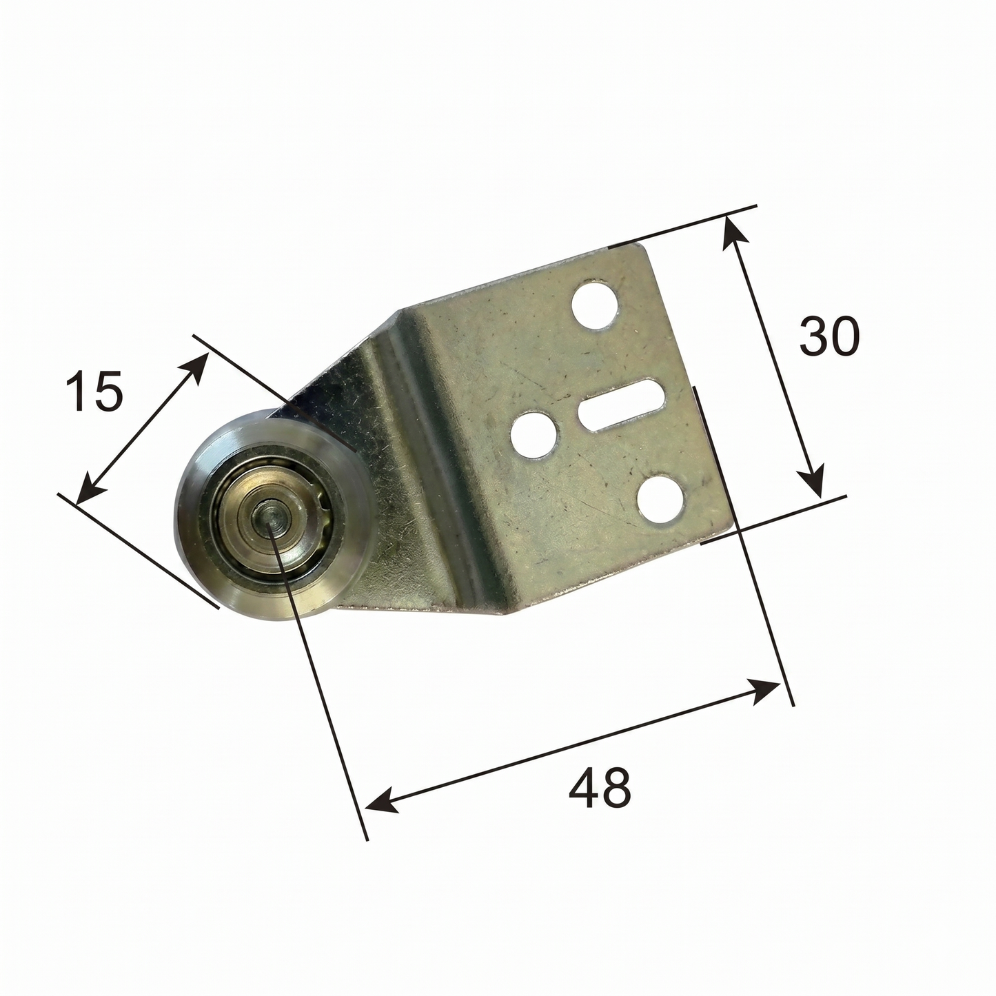Short Angled Plate (Alt) Angled & Offset Plate Curtain Roller by Pan Glory