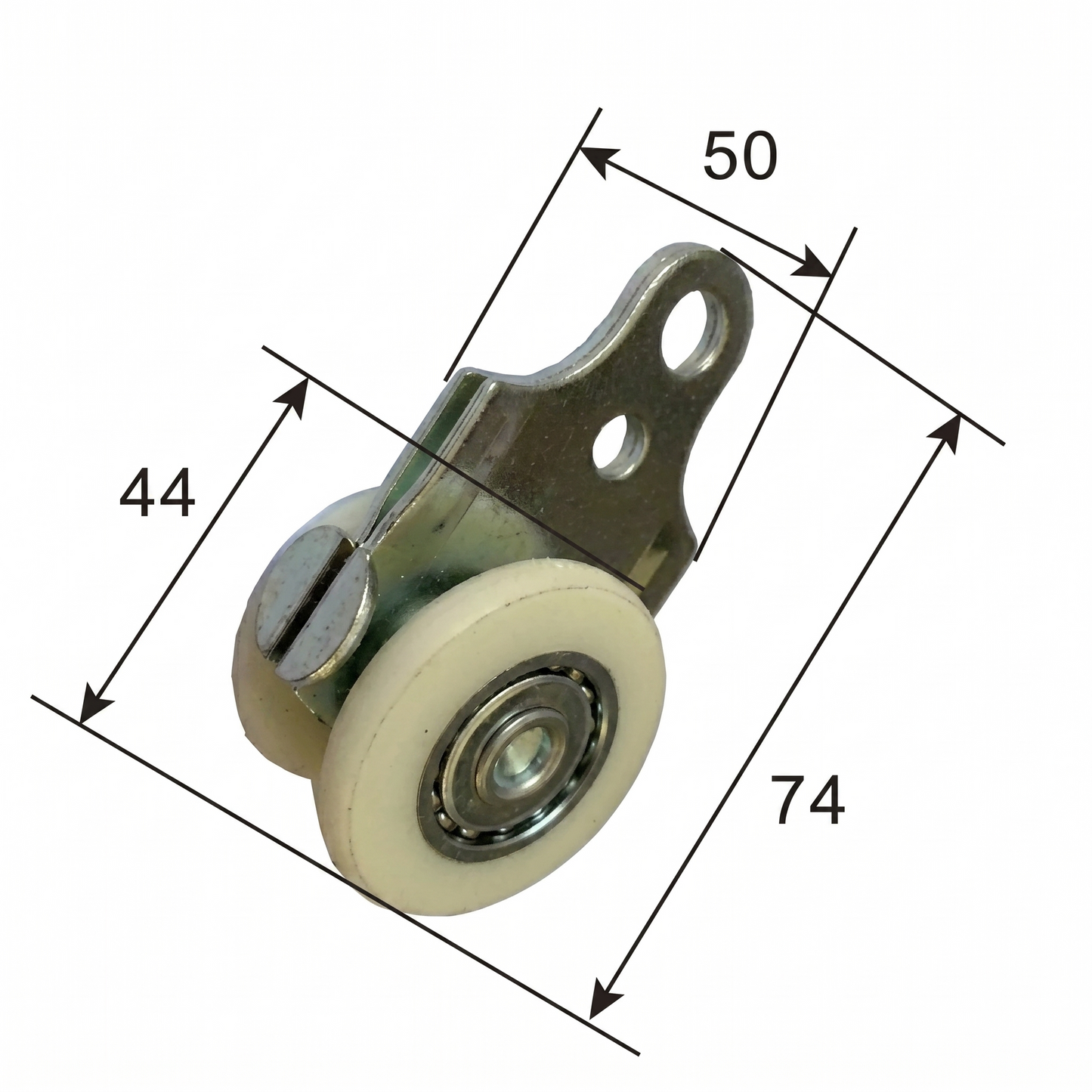 Teardrop Offset (Nylon) Angled & Offset Plate Curtain Roller by Pan Glory