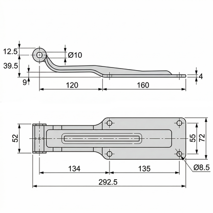 270° & 180° Opening Door Hinge Pan Glory