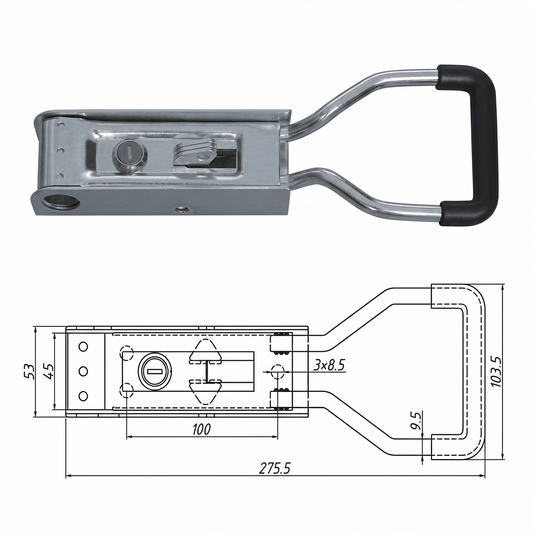 Delta Handle for Cam-Action Lock Pan Glory