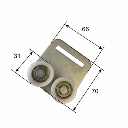 Steel Zinc / 66x70mm Slotted Plate Double Curtain Roller by Pan Glory