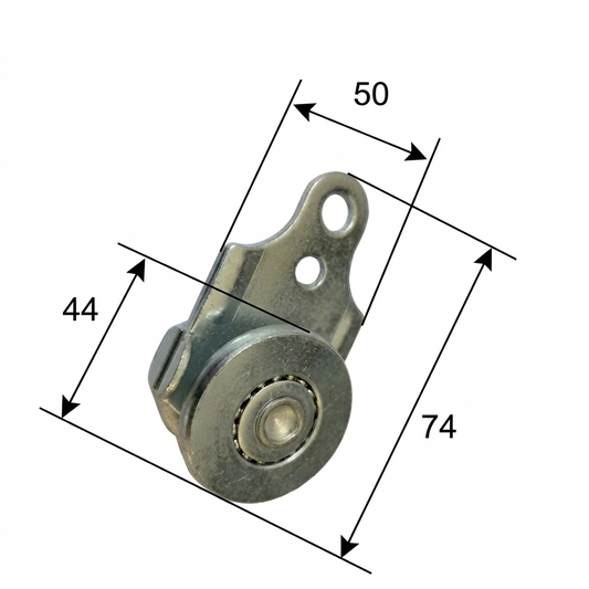 Teardrop Offset (Steel) Angled & Offset Plate Curtain Roller by Pan Glory