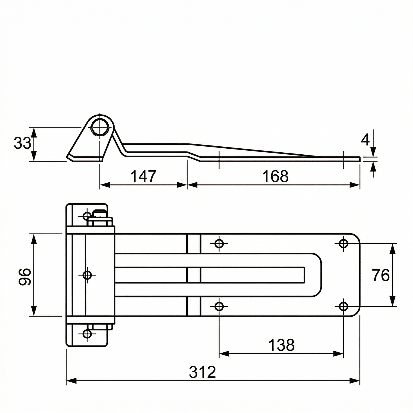 270° & 180° Opening Door Hinge Pan Glory