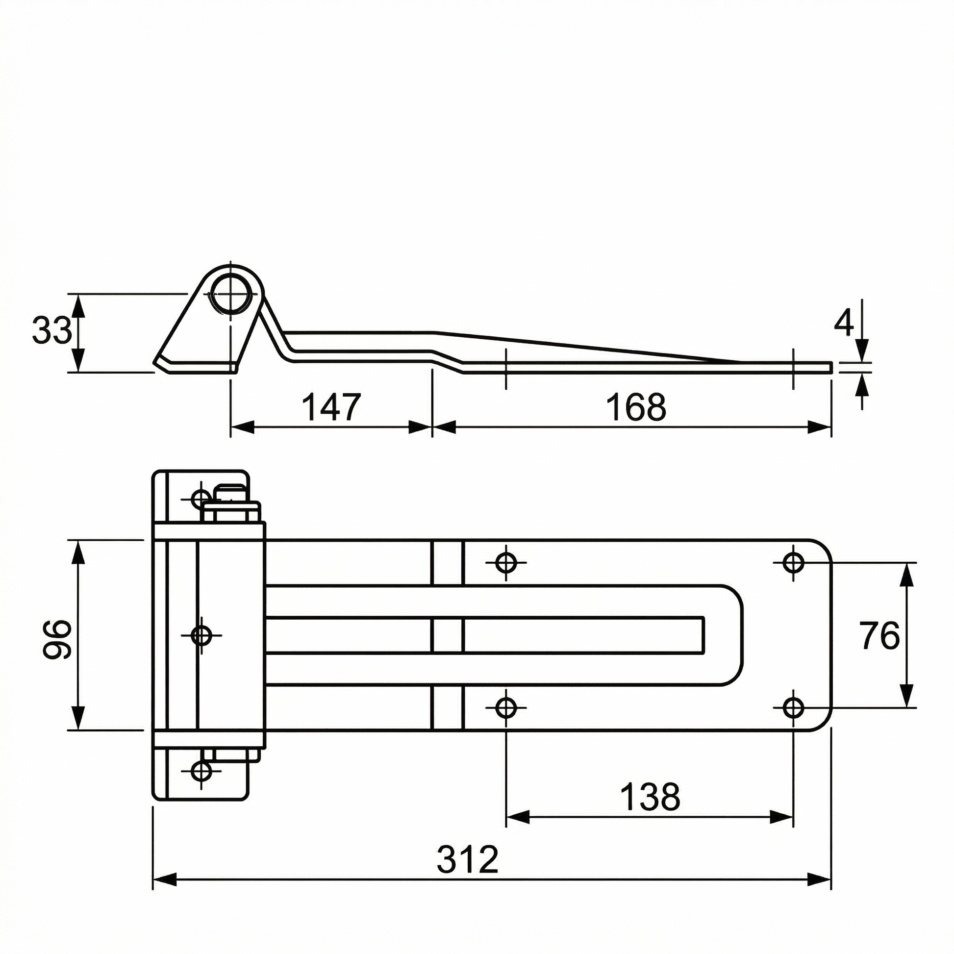 270° & 180° Opening Door Hinge Pan Glory