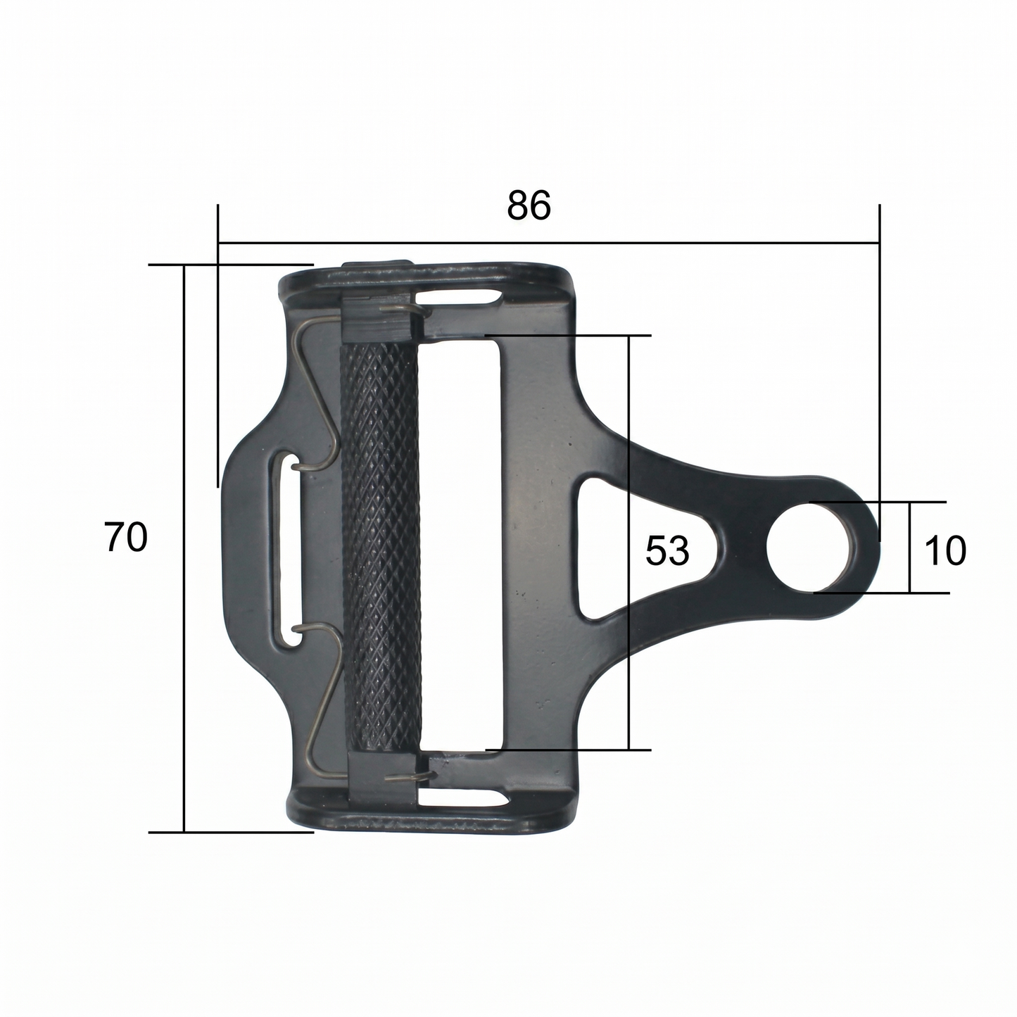 Slide Adjuster With Latch Tongue