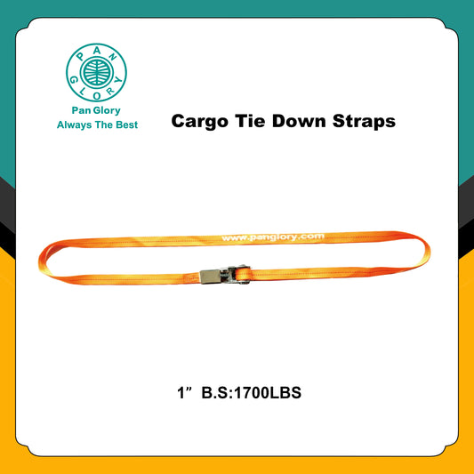 1" Ratchet Tie Down Straps,  Adjustable Lashing Straps, Heavy Duty Ratchet Tie Down Straps Cargo Straps Suitable for Carrying Various Cargo or Luggage